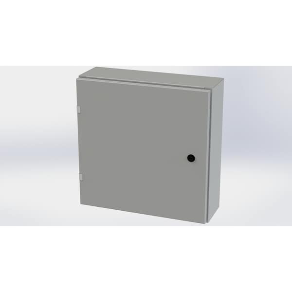 1/4 Turn Latch Electrical Enclosures, 20 in H, 6 in D, 20 in W, NEMA 3R, 4, 12, 13, Carbon Steel